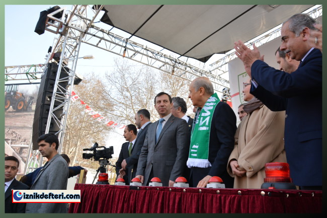 Atıksu Arıtma Tesisi Temel Atma Töreni için Devlet Bahçeli İznik&#39e Geldi