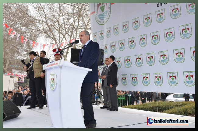 Atıksu Arıtma Tesisi Temel Atma Töreni için Devlet Bahçeli İznik&#39e Geldi