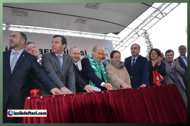 Atıksu Arıtma Tesisi Temel Atma Töreni için Devlet Bahçeli İznik&#39e Geldi