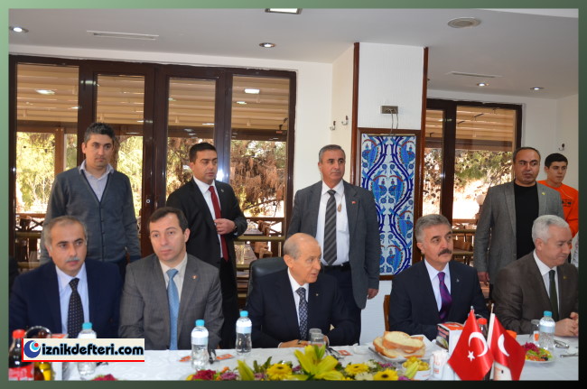 Atıksu Arıtma Tesisi Temel Atma Töreni için Devlet Bahçeli İznik&#39e Geldi