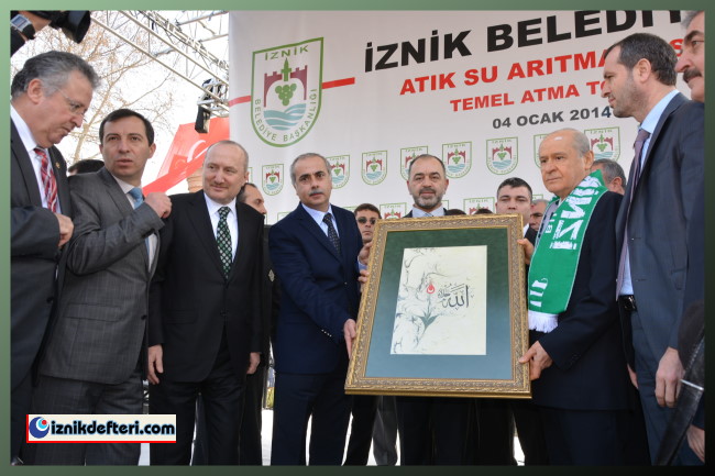 Atıksu Arıtma Tesisi Temel Atma Töreni için Devlet Bahçeli İznik&#39e Geldi