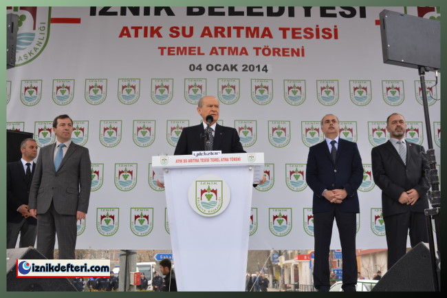 Atıksu Arıtma Tesisi Temel Atma Töreni için Devlet Bahçeli İznik&#39e Geldi