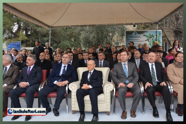 Atıksu Arıtma Tesisi Temel Atma Töreni için Devlet Bahçeli İznik&#39e Geldi