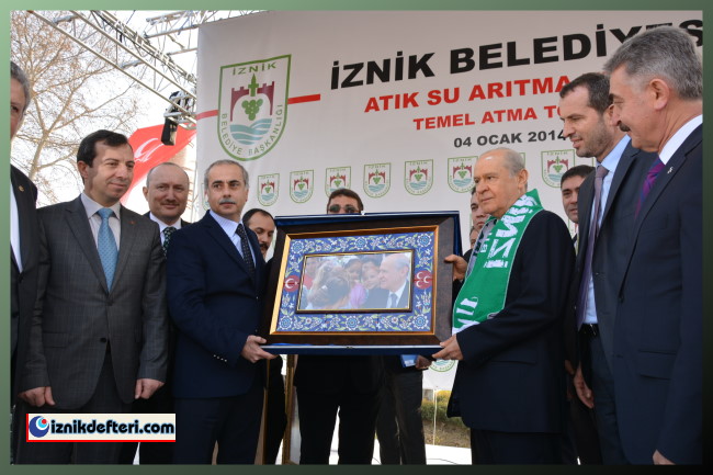 Atıksu Arıtma Tesisi Temel Atma Töreni için Devlet Bahçeli İznik&#39e Geldi
