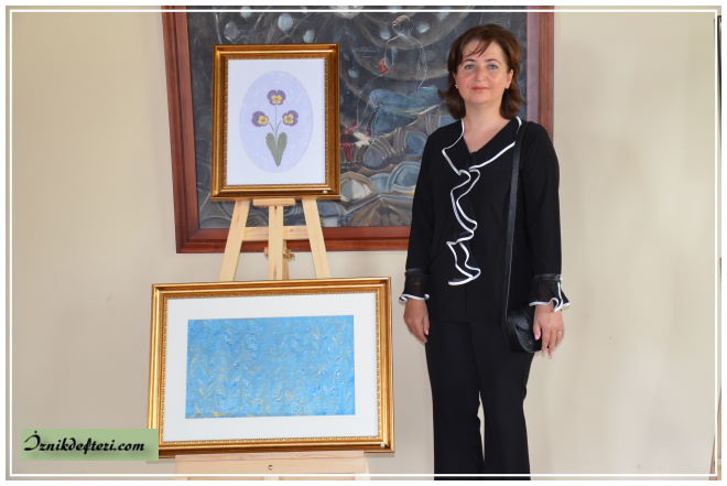 Ayşe Kaçan’dan Ebru Sergisi