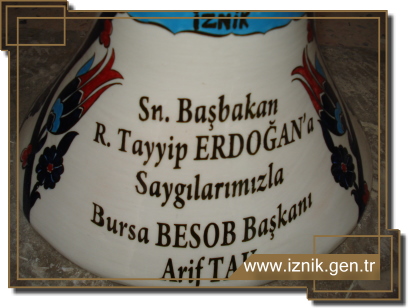 Başbakana İznik Çinisi