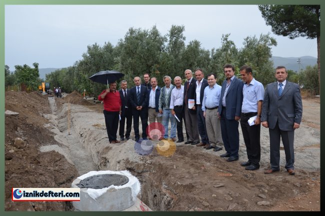 Belediye Meclis Üyeleri Kanalizasyon Startını Verdi