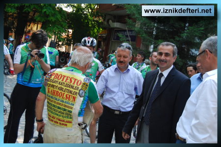 Bisikletle 100 Yıllık Macera İznik'te Konakladı
