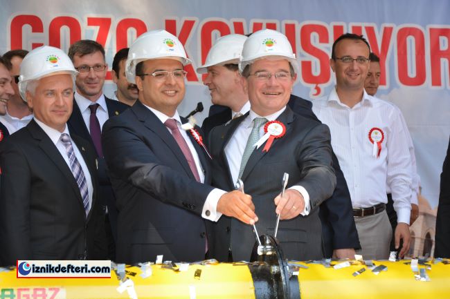 Doğalgaz Projesinin Resmi Temel Atma Töreni Yapıldı