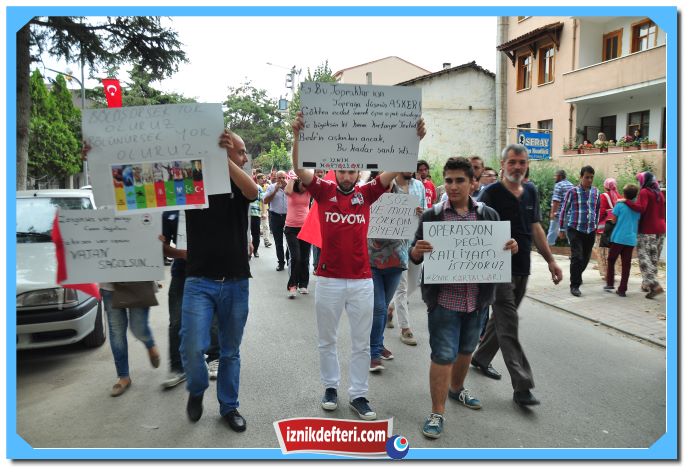 İznik Tek Yürek Teröre Lanet Okudu