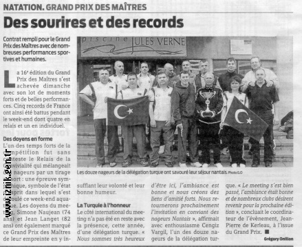 İznikli Masterler 16. Nantes Grand Prix'de