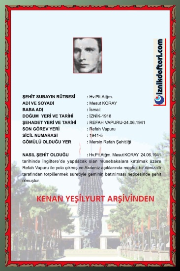 İznikli Subayımız Mesut Koray Ve Refah Faciası