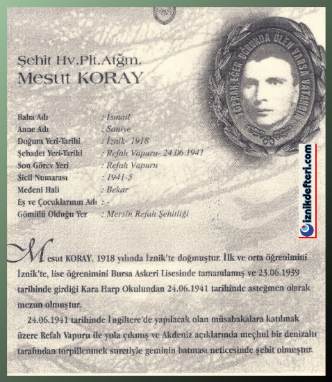 İznikli Subayımız Mesut Koray Ve Refah Faciası