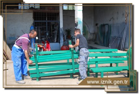Yeni Oturma Bankları Hazırlandı