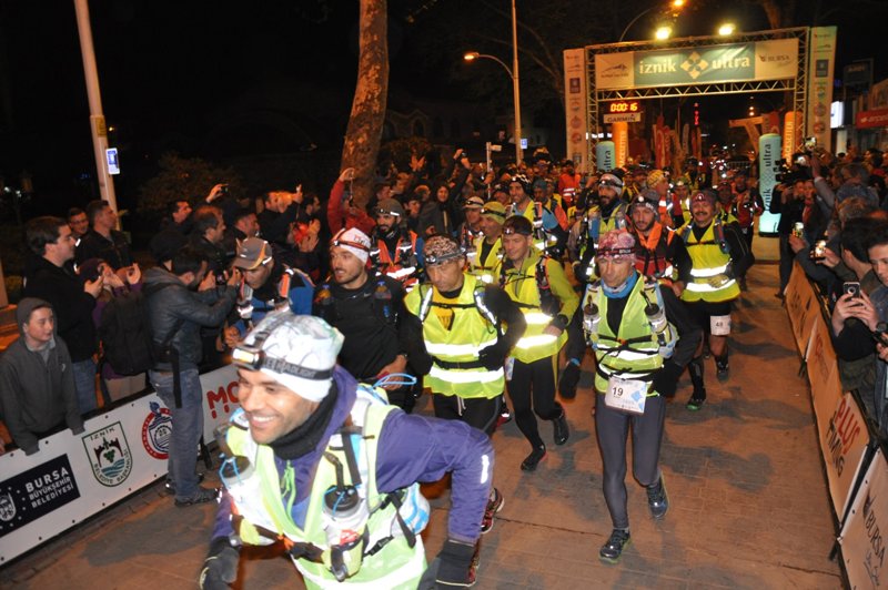 İznik Ultra Maratonuna katılım yoğun oldu
