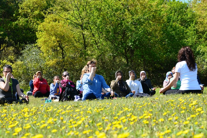 İznikli bayanlar meditasyonla rahatlıyor