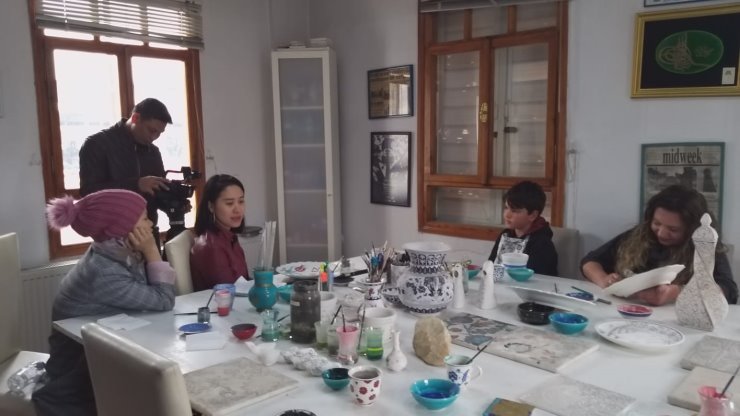 Eşref Eroğlu Çini Atölyesi, Bu kez de VTV’yi Ağırladı