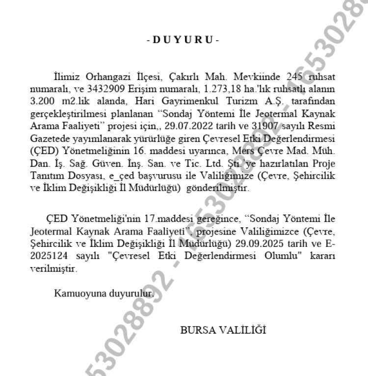 İznik Jeotermal