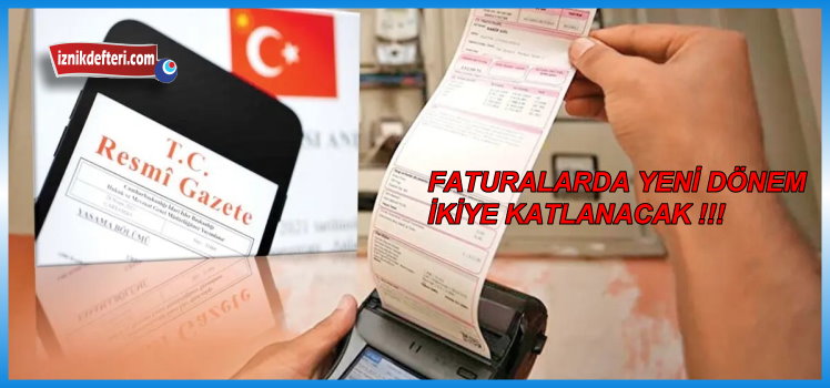 Faturalarda Yeni Dönem